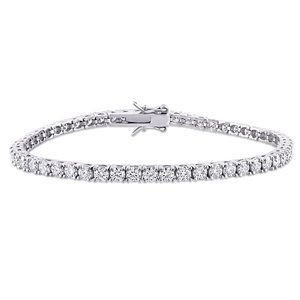 3mm 6.5” 7” VVS MOISSANITE Tennis Bracelet 925 Sterling Silver Pass Diamond Test